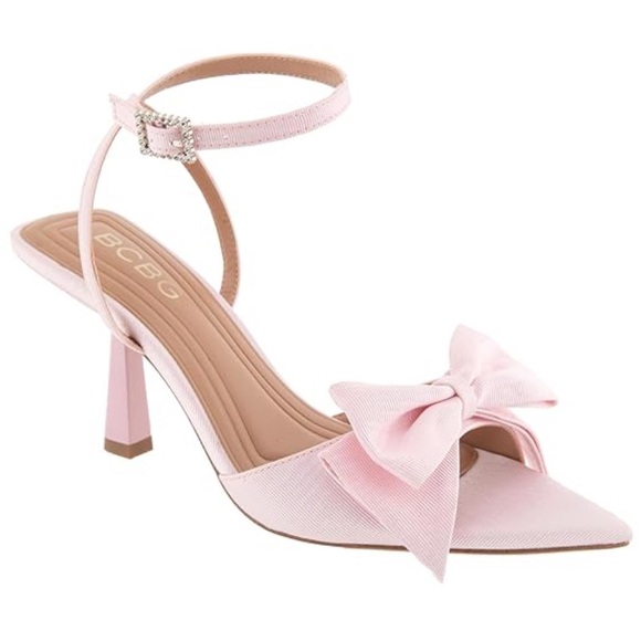 BCBGeneration Pink Bow Heels - Picture 1 of 5